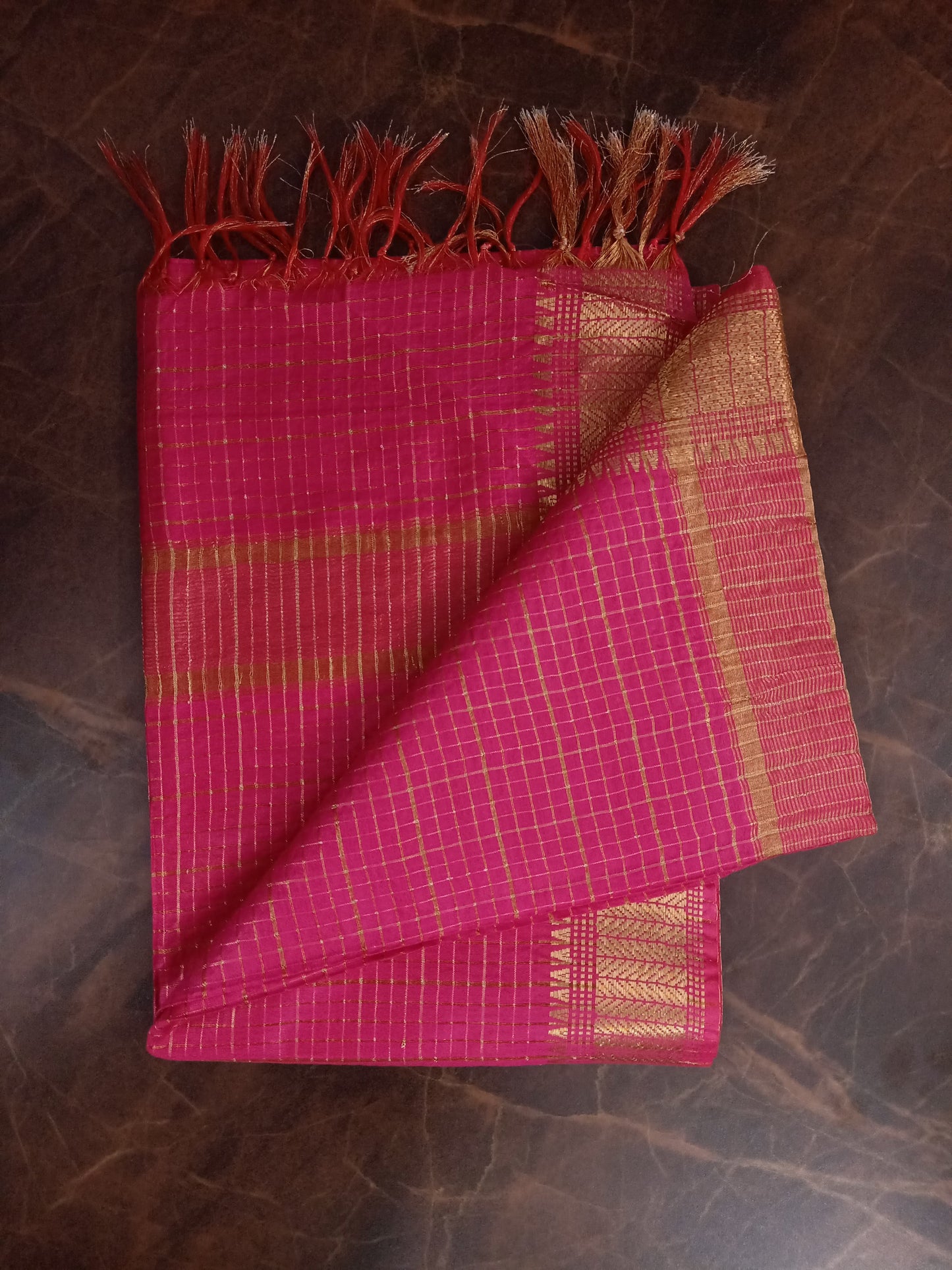 Tusser silk saree
