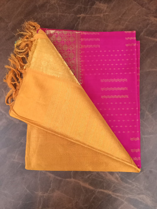 Kanchipuram handloom pure silk cotton saree
