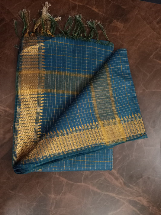 Tusser silk saree
