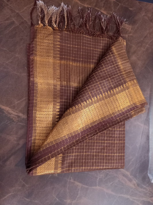 Tusser silk saree
